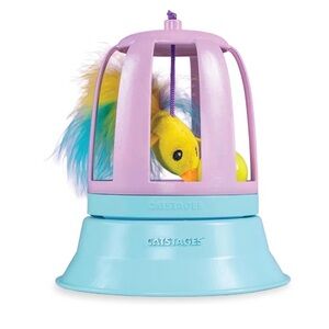 Catstages 2 in 1 Chirping Bird Toy & Cat Track Topper with Inner Ball Track